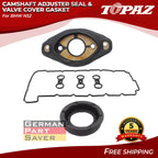 Camshaft Adjuster Eccentric Shaft Seal with Valve Cover Gasket for BMW N52 (2006–2013)