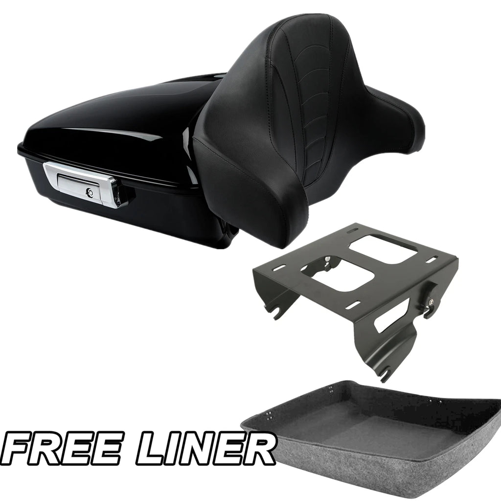Chopped Trunk Backrest Pad for Harley Road Glide King (2014–2026)