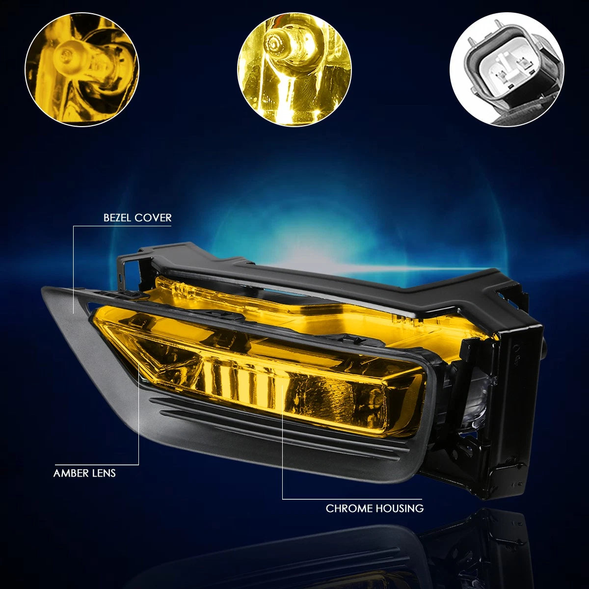 Blue LED 3D Crystal U-Halo Projector Headlights for BMW E90 3-Series (2009–2012)