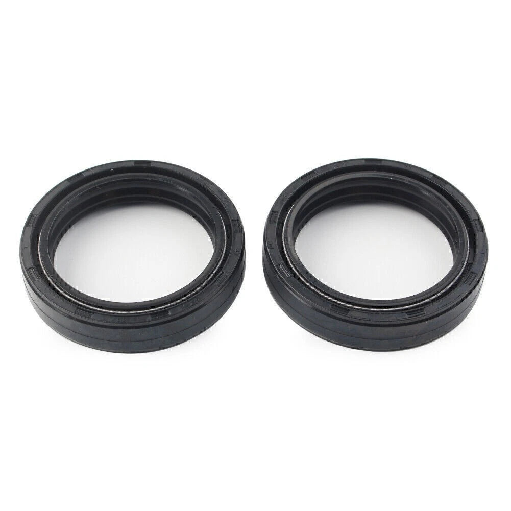 2X Front Damper Shock Absorber Fork Oil Seals for Motorcycle (43X55-11MM)