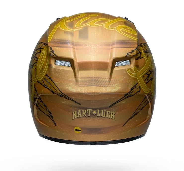 Bell Qualifier DLX MIPS Full Face Helmet for Motorcycle (Matte Gold)