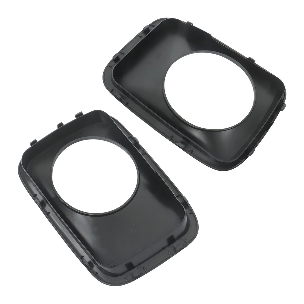 Set of 2 Fog Light Trims for Honda Pilot (2009–2011) Black Primed Plastic