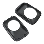Set of 2 Fog Light Trims for Honda Pilot (2009–2011) Black Primed Plastic