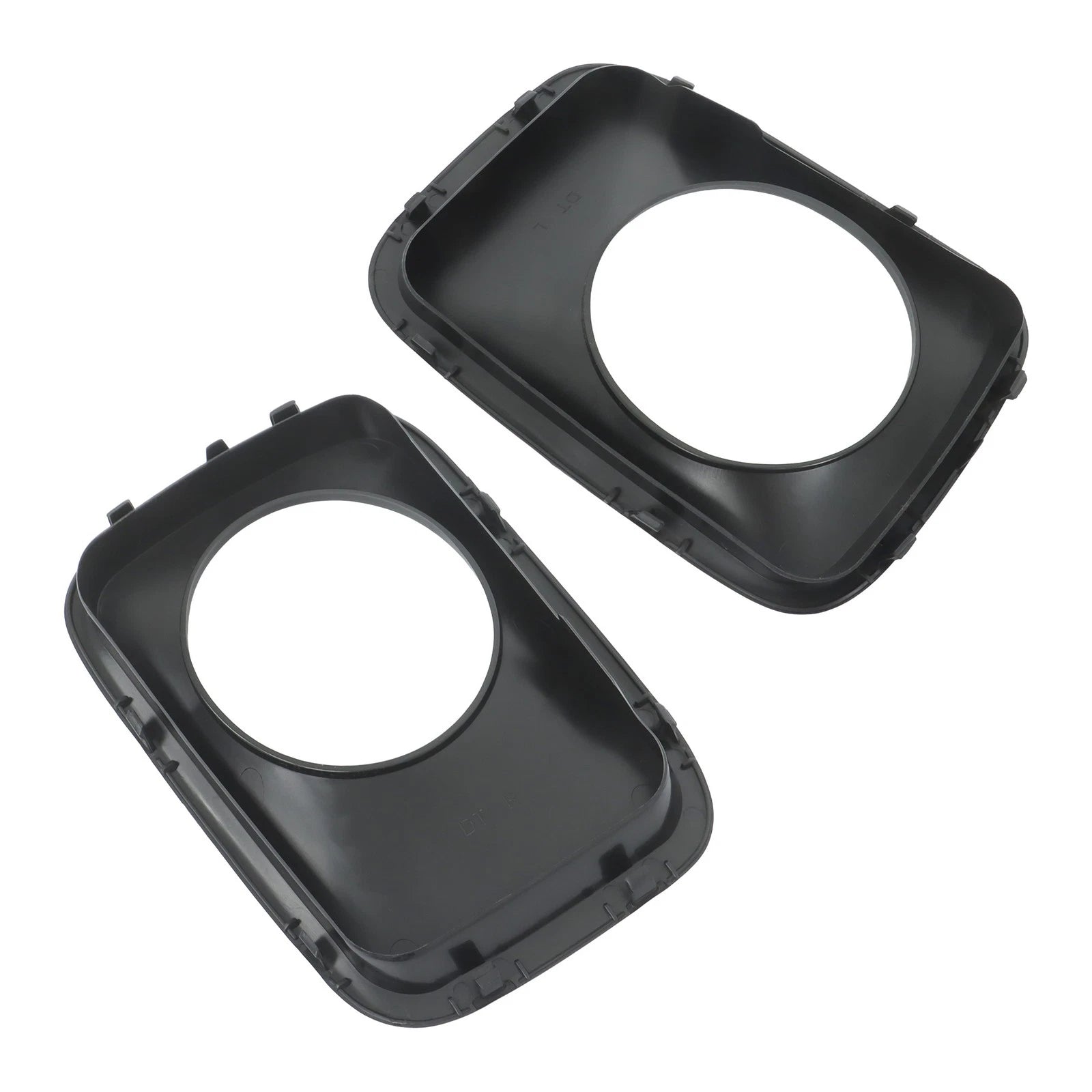 Set of 2 Fog Light Trims for Honda Pilot (2009–2011) Black Primed Plastic