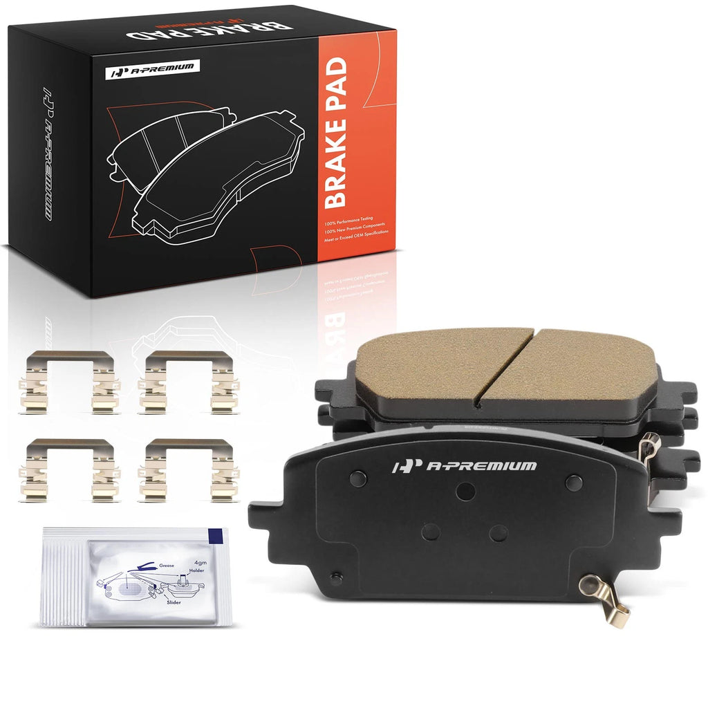 Set of 4 Front Ceramic Brake Pads for Kia Sorento Hyundai Santa Fe (2021–2023)