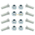 8 Pack Front Wheel Studs & Nuts for Polaris Ranger 425 500 700 EV (2006–2014) 7547211