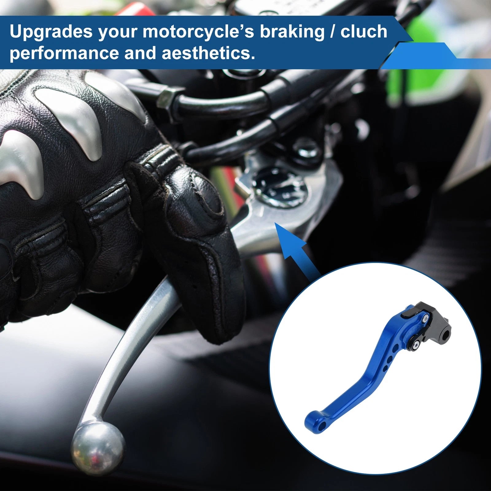 Adjustable Short Brake Clutch Levers for Honda CB599/CB600 Hornet (1998–2006) Blue