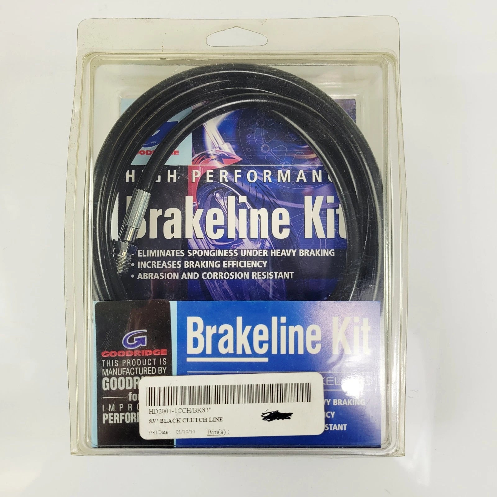 Goodridge Hydraulic Clutch Line for Harley Davidson (HD2001-1CCH/BK83)
