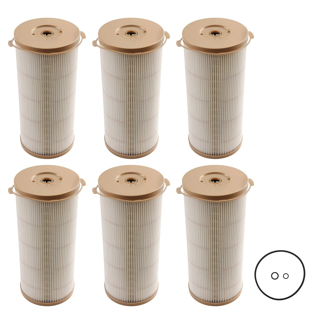 Set of 6 Fuel Filters for Caterpillar 1000FG Generator Sets (3406C, 3412)