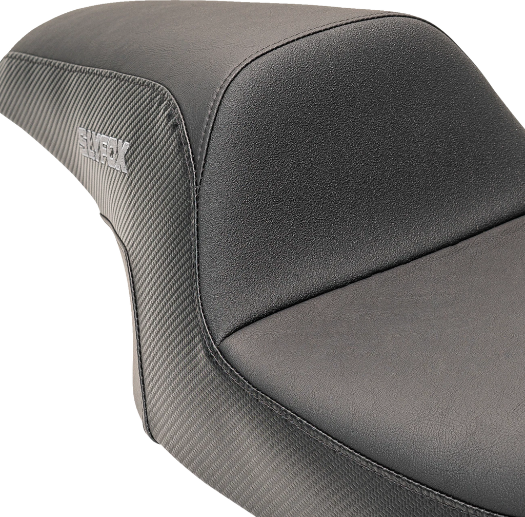 Drifter Seat for FL (2008–2023) - Gray Logo, Smooth Vinyl, Carbon Fiber