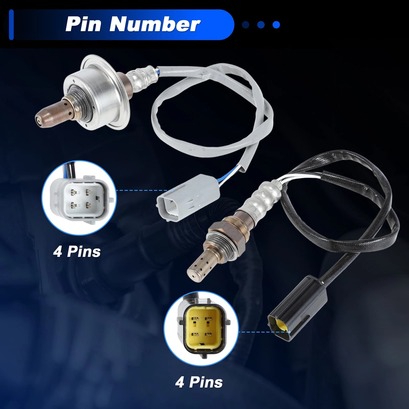 2X Upstream & Downstream Oxygen Sensor for Nissan Sentra L4 2.0L (2008–2009)