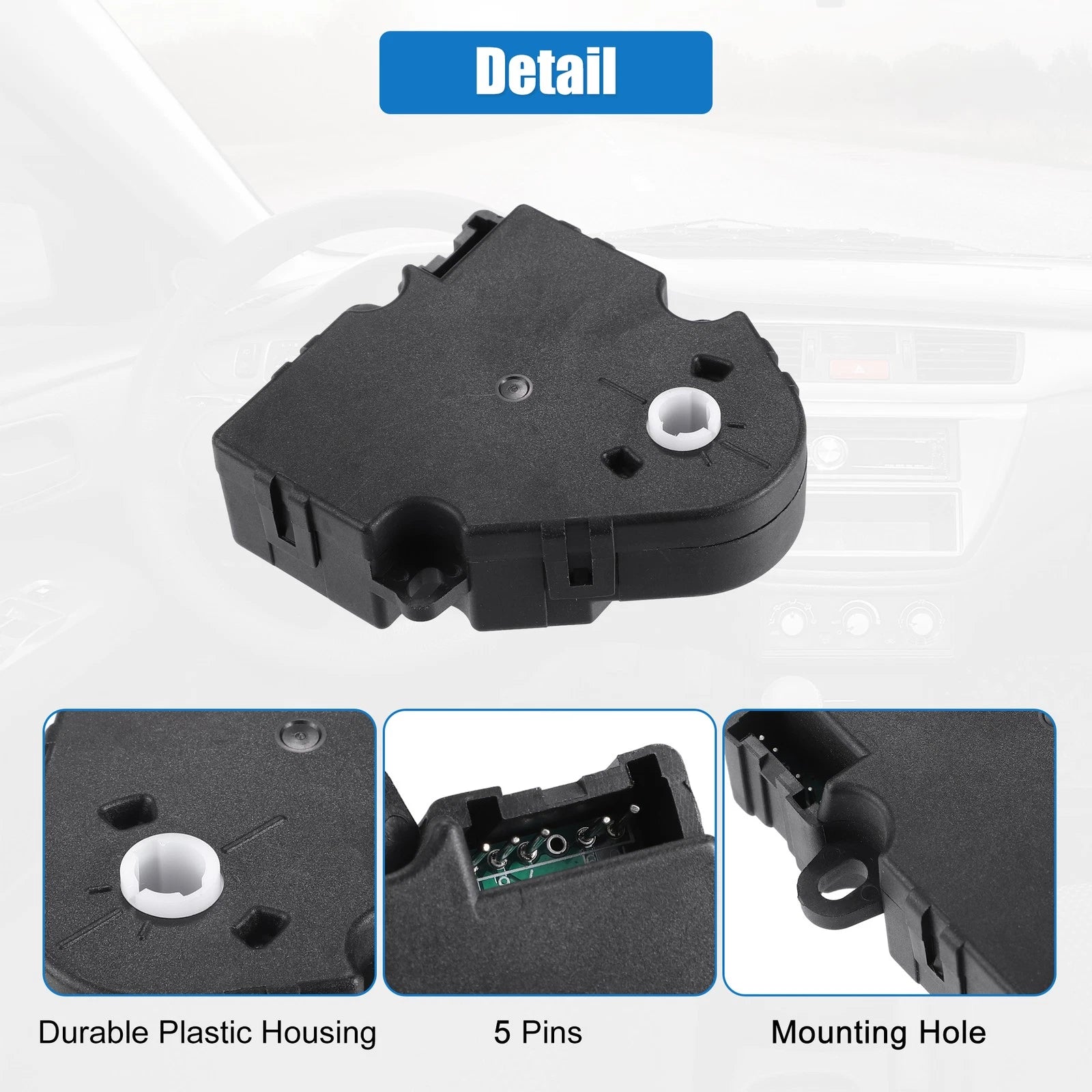 2pcs HVAC Air Door Actuator Heater Blend for Chevy Silverado Tahoe (2007–2014) No. 89018365