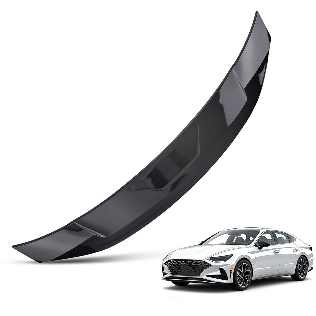 Rear Trunk Spoiler Wing Lip for Hyundai Sonata (2020–2025) Black ABS