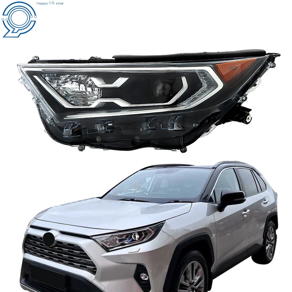 LED Headlight for Toyota RAV4 2019-2022 (Left Side, Black Bezel)