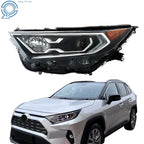 LED Headlight for Toyota RAV4 2019-2022 (Left Side, Black Bezel)