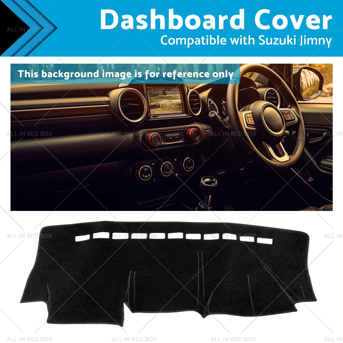 RHD Dashboard Cover for Suzuki Jimny (1998–2018)