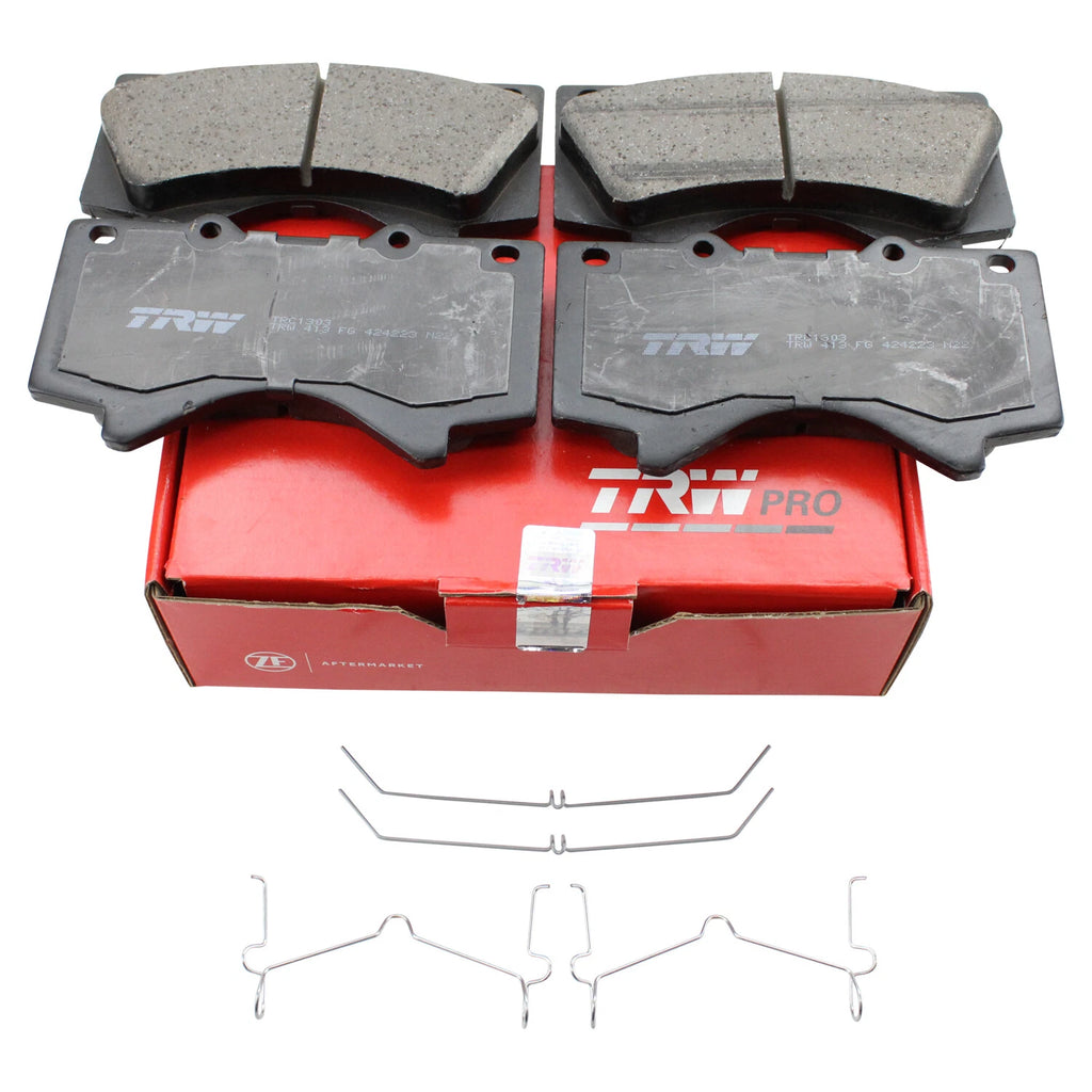 Set of 4 TRW Pro Front Ceramic Brake Pads for Toyota Land Cruiser Tundra (2008–2021)