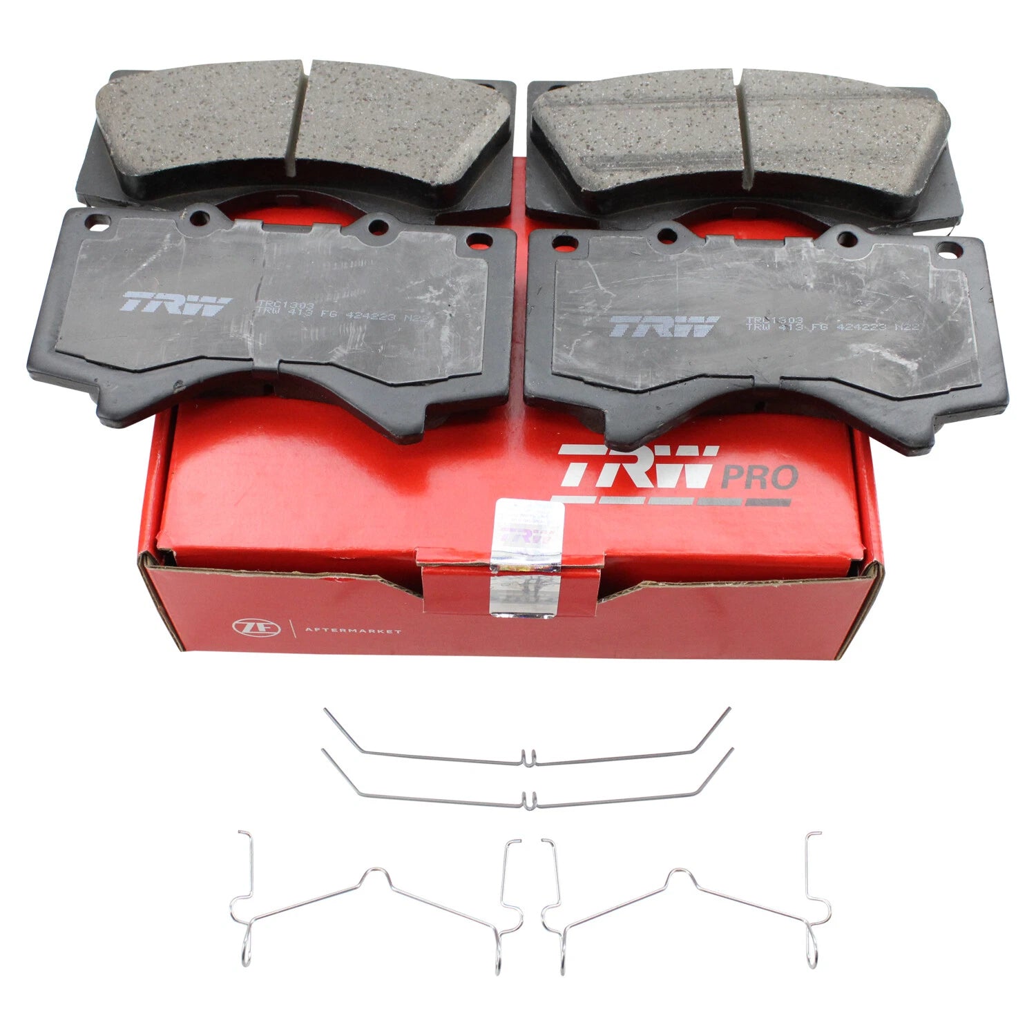 Set of 4 TRW Pro Front Ceramic Brake Pads for Toyota Land Cruiser Tundra (2008–2021)