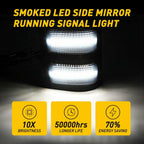 LED Side Mirror Marker Lights for Ford F250 F350 (2008–2016) White/Amber
