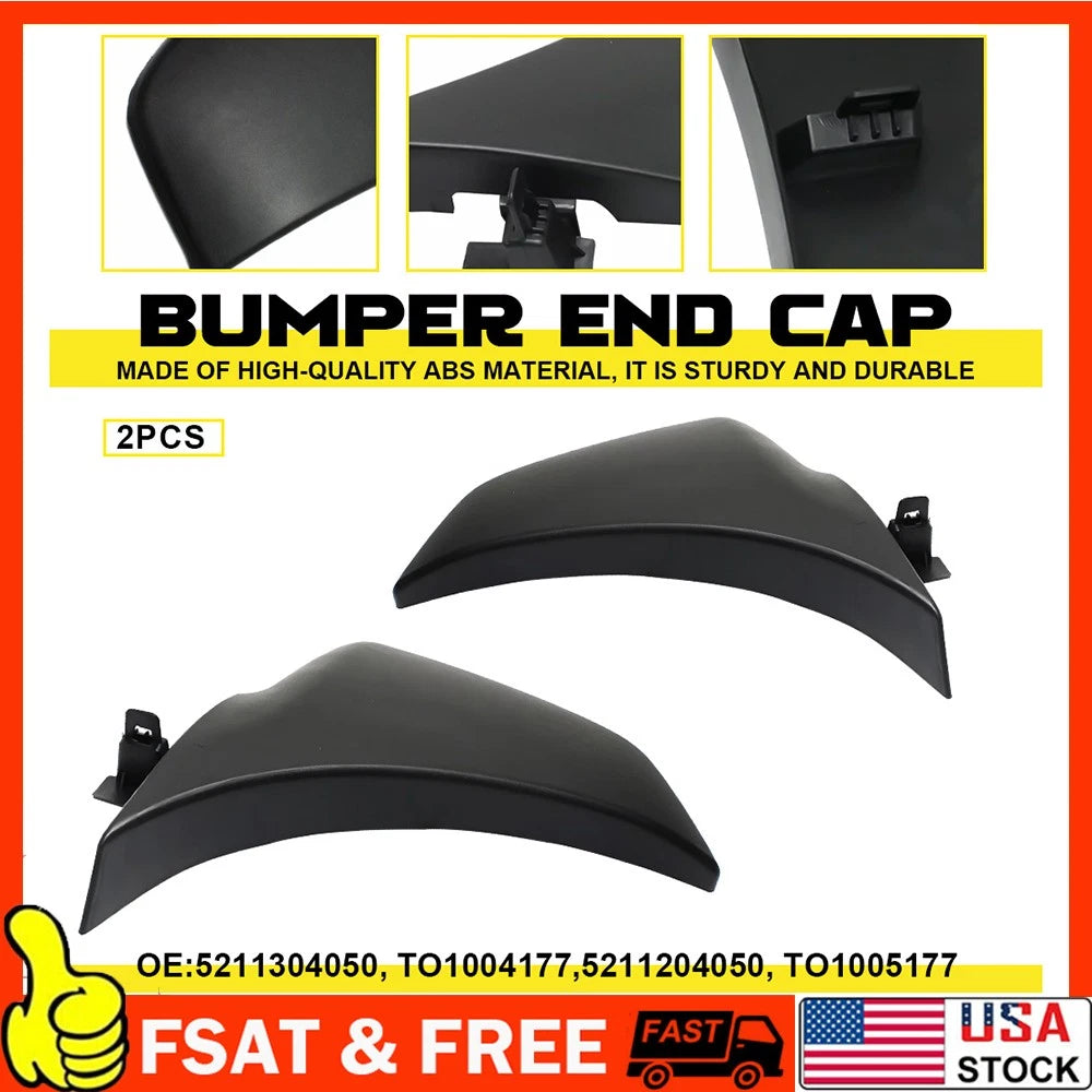 Front Bumper End Set for Toyota Tacoma (2012â2015) Textured with Flares