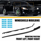2X Windshield Moulding Kit with Clips for Lexus IS250 IS350 (2006–2013)