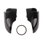 Set of 2 Door Mirror Shields for Toyota Corolla/Levin (2014–2018) Black ABS