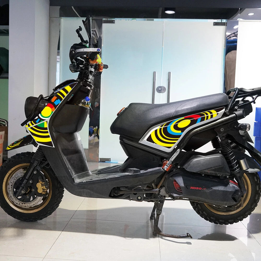 3D Team Graphics Decals Stickers Kit for Yamaha Zuma 125cc (2009–2014)