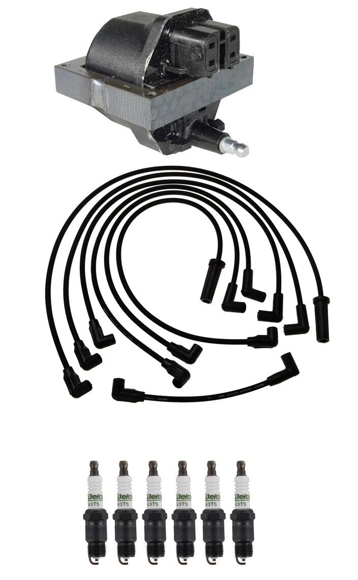 Ignition Wires & Spark Plugs Kit for Chevy R10 GMC R1500 (1988–1995)