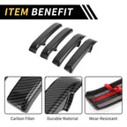 Set of 4 Carbon Fiber Door Handle Bezel Covers for Toyota Tundra (2014–2021)
