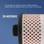 Fuel Tank Filter for Diesel Gasoline Biodiesel (30 Micron)