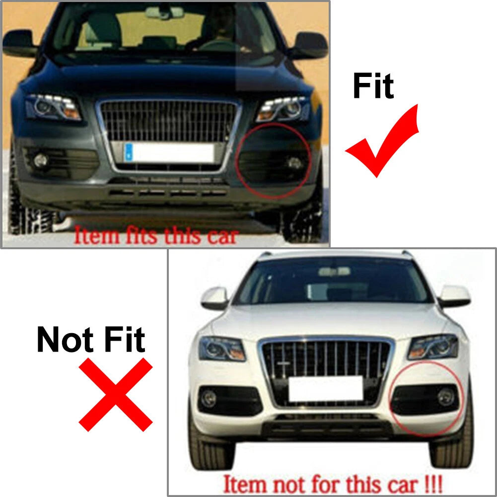 Right Front Bumper Grill Fog Light Lamp Covers Trim for Audi Q5 (2009–2011)