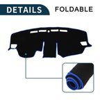 Dashboard Dash Cover Mat for Toyota RAV4 (2019–2024) - Black Blue Set