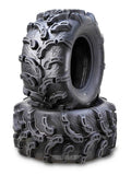 2 UTV ATV Tires 26x12-12 Rear 6PR Mud Ultra Deep Tread 10218