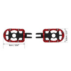 Footpegs & Bracket for Harley Davidson Softail (2018–2023) Black Red
