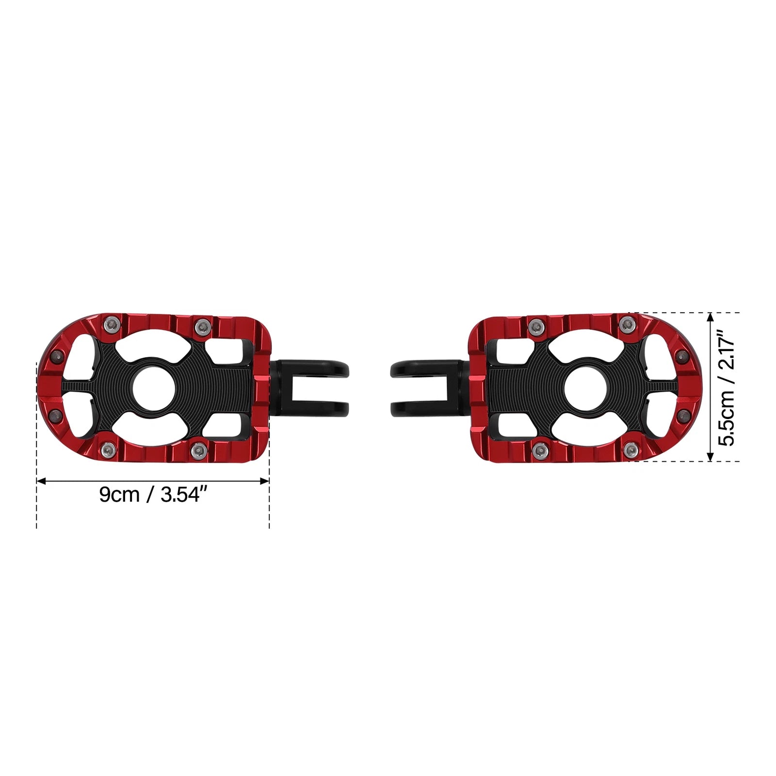Footpegs & Bracket for Harley Davidson Softail (2018–2023) Black Red