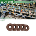 Oil Seal FKM Rubber 15x35x10mm for Various Models (5 Pcs)