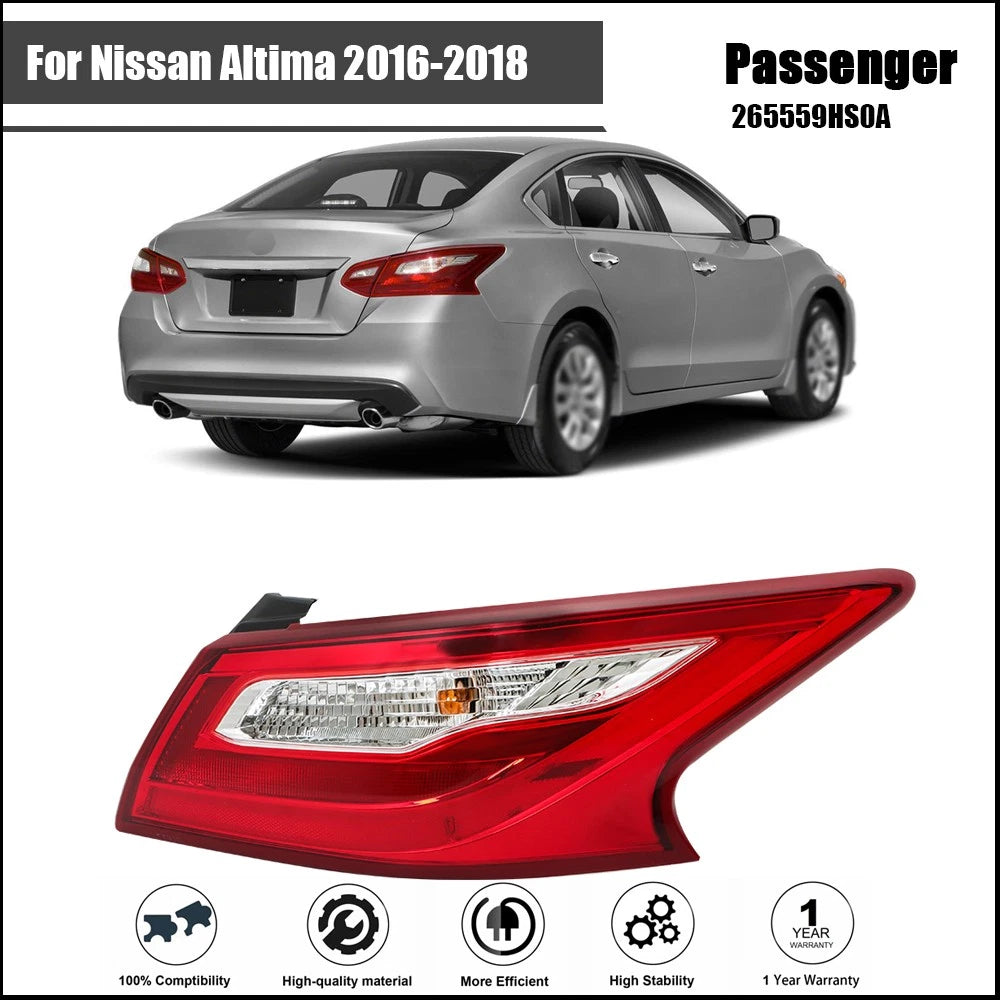 Outer Tail Light for Nissan Altima (2016â2018) Right Passenger