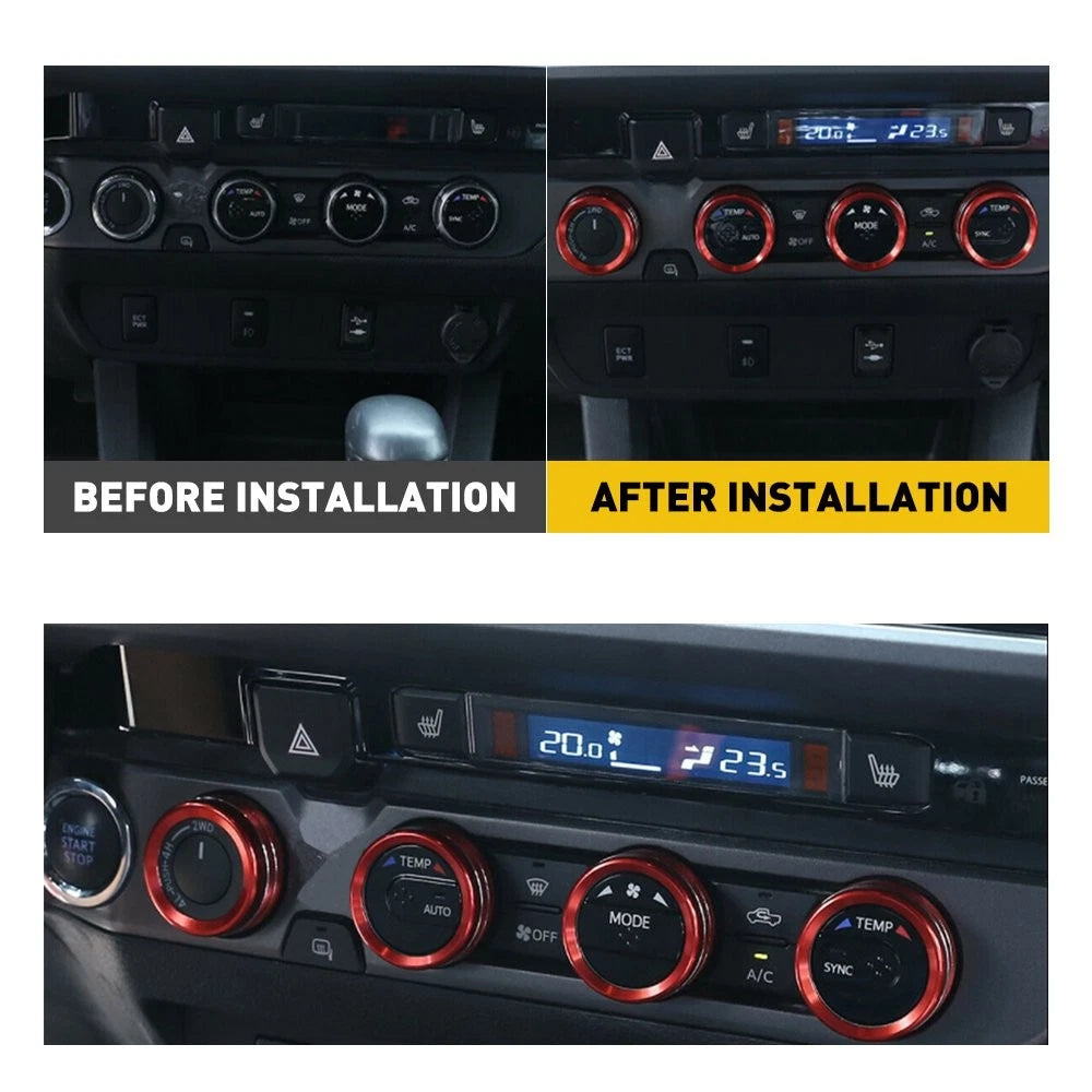 Air Conditioner Switch Knob Trim for Toyota Tacoma (2016–2020)