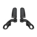 Matte Black 32mm Short Angled Highway Bar Engine Guard Pegs Mounts Footpegs