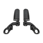 Matte Black 32mm Short Angled Highway Bar Engine Guard Pegs Mounts Footpegs