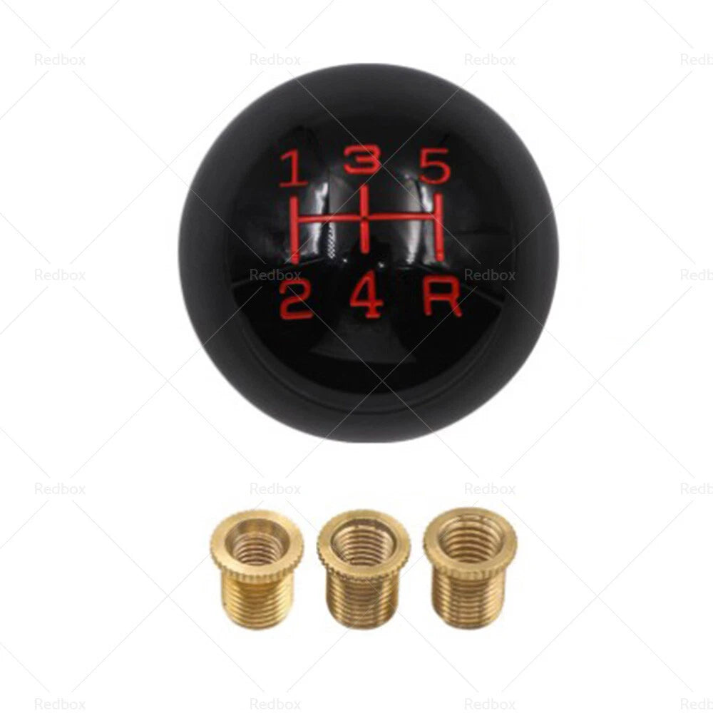 5 Speed Manual Round Ball Gear Shift Knob Shifter Lever for Universal