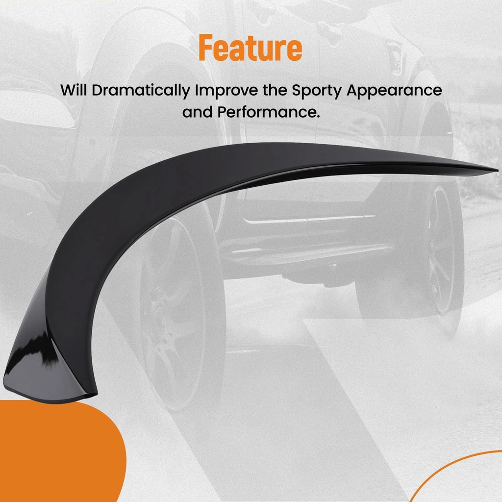 Gloss Black ABS Trunk Wing Spoiler for Toyota Corolla (2019–2023)