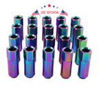 Set of 4 Extended Forged Aluminum Tuner Racing Lug Nuts for JDM Vehicles