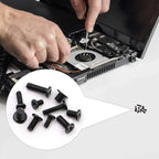 680pcs Black Zinc Coated M2 Screws for M3 Cross CM (Device Maintenance)