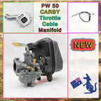 Carburetor Manifold & Throttle Cable for Yamaha PW50 (1970–2023)