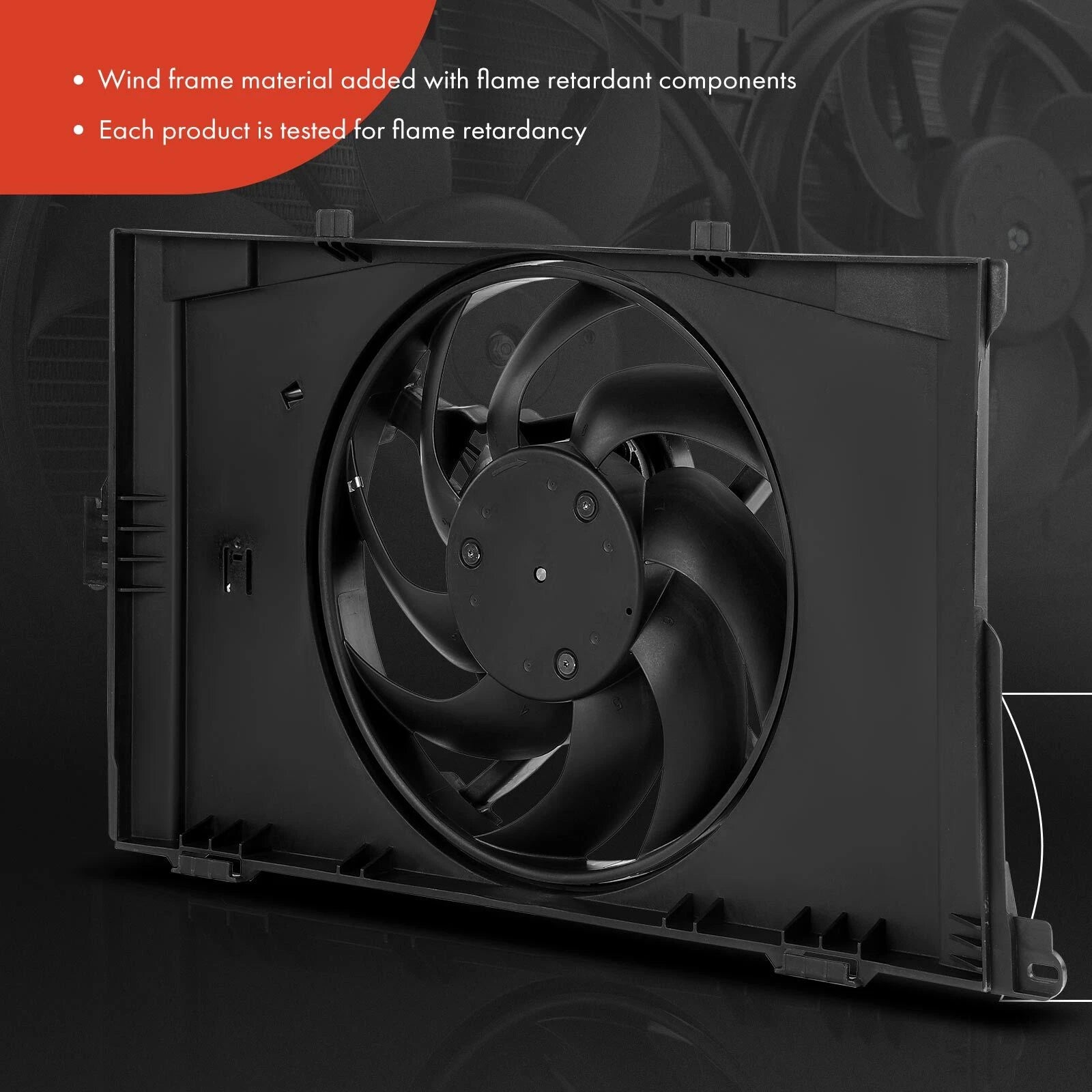Cooling Fan Assembly with Shroud for BMW i3 (2014–2021)