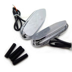 LED Signal Chrome Mirror Block Off Base Plate for Suzuki GSXR 600 (2006–2012)