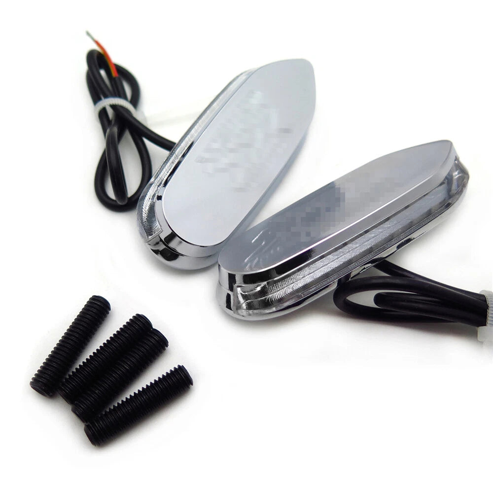 LED Signal Chrome Mirror Block Off Base Plate for Suzuki GSXR 600 (2006–2012)