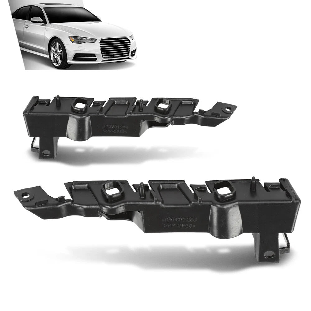 Set of 2 Front Bumper Bracket Retainers for Audi A6 S6 (2012–2018)