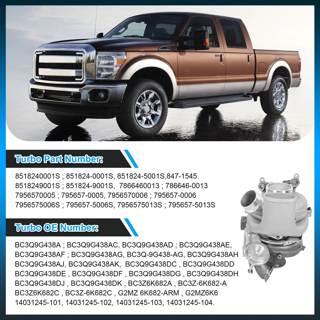 Turbocharger for Ford F250 F350 F450 Super Duty 6.7L (2011–2014)